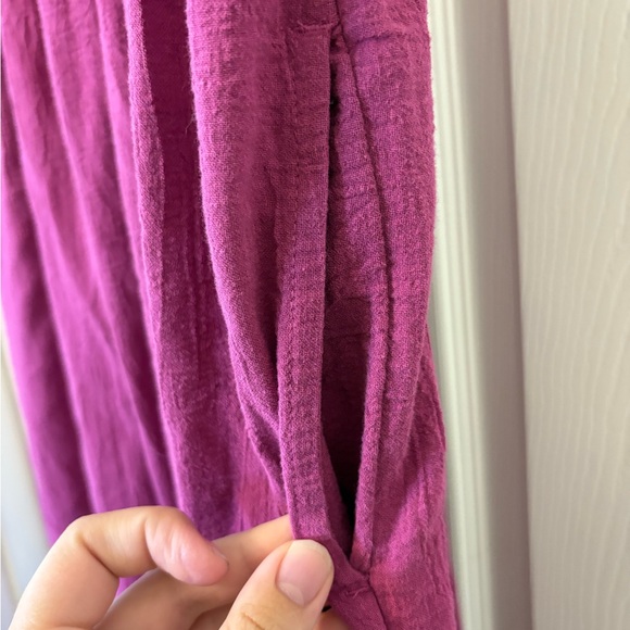 Free People Delphine midi dress in raspberry sherbet size large - Picture 9 of 12